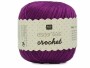 Rico Design Häkel- und Strickgarn Essentials Crochet 50 g, Lila