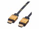 Roline GOLD 1,0m HDMI High Speed Kabel