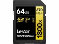 Lexar SDXC-Karte Professional 1800x Gold Series 64 GB