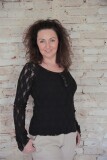 JDL Bluse Cozy Bohemian - schwarz