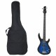 vidaXL , E-Bass, Farbe: Farbverlauf Blau mit Schwarz, Material