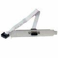 StarTech.com - 16in (40cm) 9 Pin Serial Male to 10 Pin Motherboard Header Slot Plate - motherboard Serial Port Adapter (PLATE9M16)