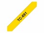 Brother Beschriftungsband TC-691 Schwarz auf Gelb, Länge: 7.7 m