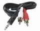 HDGear Purelink Audiokabel 3.5 mm stereo Stecker auf 2