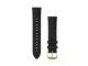 GARMIN Schnellwechsel-Armband 20 mm, Leder, Farbe: Gold, Schwarz