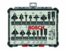 Bosch Professional Fräserset 1/4"-Schaft, 15-teilig, Zubehörtyp: Fräser, Set