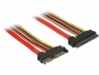 DeLock SATA3-Kabel 3.3/5/12 Volt Verlängerung 10 cm