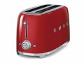 SMEG Toaster 50'S Retro Style TSF01RDEU Rot, Detailfarbe: Rot