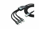 4smarts USB 2.0-Kabel USB A - Lightning/Micro-USB B/USB C