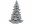 G. Wurm Weihnachtsbaum Silber, 10 x 16 x 10 cm, Motiv: Tannenbaum, Verpackungseinheit: 1 Stück, Material: Kunststoff, Produkttyp: Weihnachtsbaum