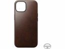 Nomad Back Cover Modern Leather Horween iPhone 15 Schwarz