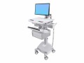 ERGOTRON Cart with LCD Arm, LiFe Powered, 2 Tall