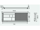 Actiforce Materialschublade SL Silber, Inklusiv Tischplatte: Nein