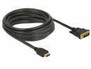 DeLock Kabel HDMI - DVI, 5m, bidirektional