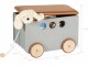 Pinolino Kinderträume GmbH Pinolino Spielzeugkiste Jim mit Rollen, grau, Material: MDF