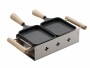 TTM Teelicht-Raclette Twiny Cheese Inox, Detailfarbe