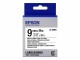 Epson Tape, black on white LK-3WBW,