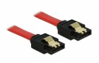 DeLock SATA3-Kabel rot, Clip, 20 cm, Datenanschluss Seite A