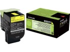 Lexmark Toner 80C2HY0 Yellow, Druckleistung Seiten: 2000 ×