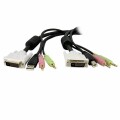 StarTech.com 4-in-1 - USB Dual Link DVI-D KVM Switch Cable with Audio and Microphone