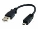 StarTech.com - 6in Micro USB Cable - A to Micro B - USB to Micro B - USB 2.0 A Male to USB 2.0 Micro-B Male - 6-inches - Black (UUSBHAUB6IN)