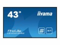 Iiyama 43 1920X1080 IPS PANEL 8MS 350CD/M VESA HDMI  NMS IN LFD