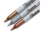 Sharpie Permanent-Marker 3 Stück, Metallic Bronze/Gold/Silber