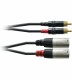 Cordial - Audio cable - RCA x 2 male to XLR3 male - 6 m - black
