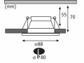 Paulmann Einbauspot Cole Coin 3-Stepdim Set