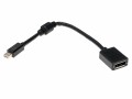 DeLock Adapter Mini-DP - DP 4K, schwarz, 15cm, Kabeltyp