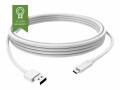 VISION 1m White USB-C to USB-3.0A