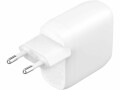 BELKIN 60W DUAL USB-C CHARGER WITH POWER DELIVER WHITE