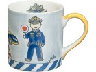 Mila Kaffeetasse Police 280 ml, 6 Stück, Blau/Hellblau