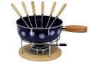 Nouvel Käsefondue-Set Edelweiss 9 Teile, Blau/Schwarz, Anzahl