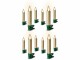 Lumix LED Baumkerze SuperLight Flame, Gold, 12er-Starter Set