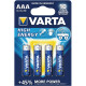 Varta Batterie Longlife Power AAA 4 Stück, Batterietyp: AAA