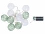COCON Lichterkette LED Mint/Weiss, 175 cm, Betriebsart