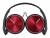 Bild 3 Sony On-Ear-Kopfhörer MDR-ZX310 Schwarz; Rot, Detailfarbe: Rot