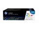 HP Inc. HP Toner Nr. 125A (CF373AM) Cyan/Magenta/Yellow, Druckleistung