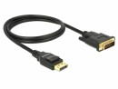 DeLock Kabel DisplayPort ? DVI-D, 1 m 4K/30Hz, passiv