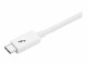 StarTech.com - 20Gbps Thunderbolt 3 Cable - 3.3ft/1m - White - 4k 60Hz - Certified TB3 USB-C to USB-C Charger Cord w/ 100W Power Delivery (TBLT3MM1MW)