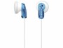 Sony In-Ear-Kopfhörer MDRE9LPL Blau, Detailfarbe: Blau