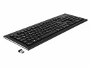 DeLock Tastatur 12671 Wireless Water Drop DE-Layout, Tastatur