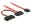 Bild 0 DeLock Slim-SATA-Kabel rot, SATA Strom, 30 cm, Datenanschluss