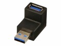 Lindy - USB 3.0 90 Degree Down Type A Male to A Female Right Angle Adapter