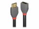 LINDY 0.5m HDMI extension cable Anthra