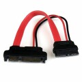 StarTech.com - 6in Slimline SATA to SATA Adapter with Power - F/M