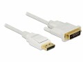 DeLock Kabel DisplayPort - DVI-D, 1 m, Kabeltyp: Anschlusskabel