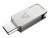 Bild 5 V7 Videoseven 64GB TYPE-C+USB 3.2 GEN1 SILVER USB A FLASH DRIVE