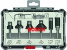 Bosch Professional Fräserset 6-mm-Schaft, 6-teilig, Zubehörtyp: Fräser, Set